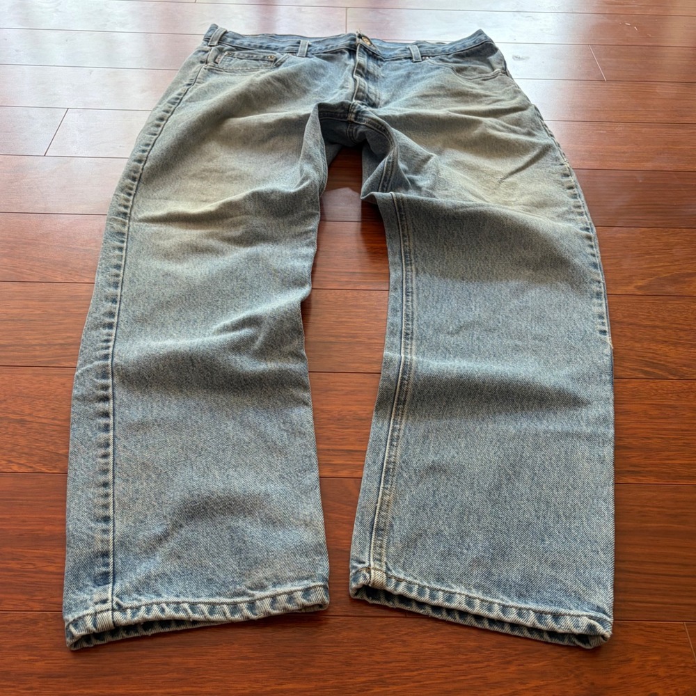 Carhartt B18 STW Light Wash Traditional Fit Straight Leg Workwear Jeans 38x30